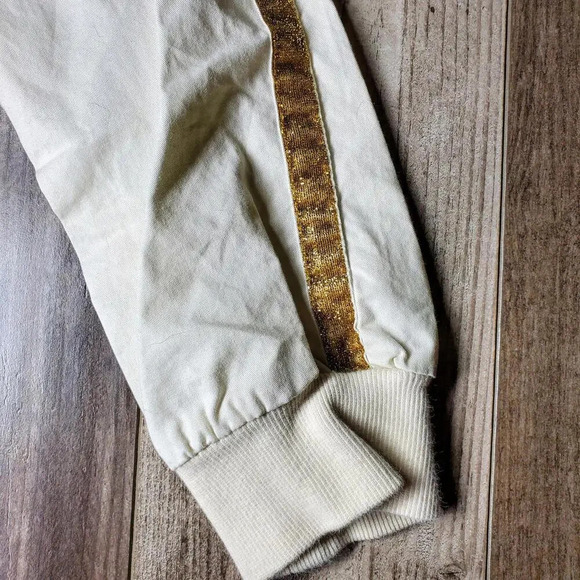 Old Navy Girls Jogger Pants Cream and Gold Size 4T - Picture 6 of 10